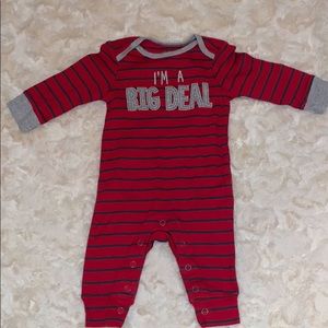 Baby boy snapped romper